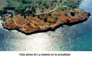 Vista aérea de La isabela en la actualidad