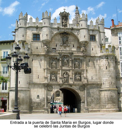 Puerta de Santa Marí­a en Burgos