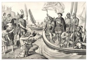 Hernán Cortés llega a Cozumel