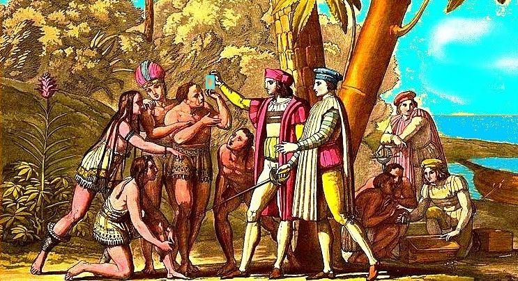 Resultado de imagen para INTERCAMBIO LOS ESPAÃOLES Y LOS HABITANTES DE AMERICA