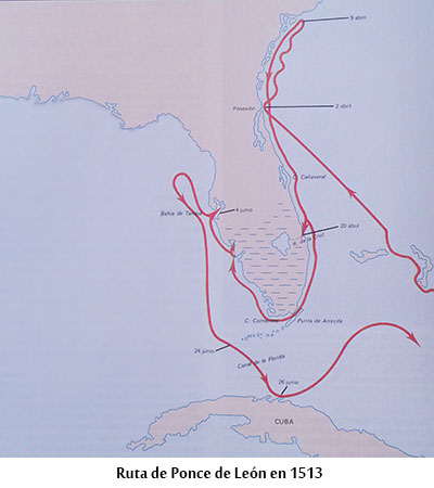 Juan Ponce de León Route Map