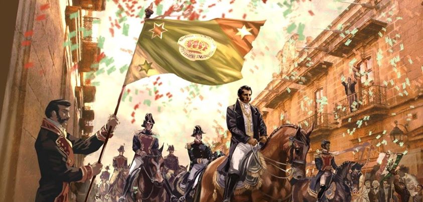 Entrada de Iturbide a Ciudad de México a la cabeza del Ejército Trigarante