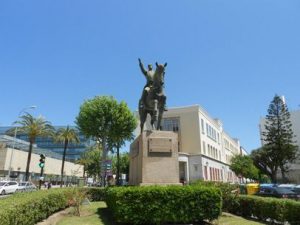 Estatua de Simón Bolívar en Cádiz