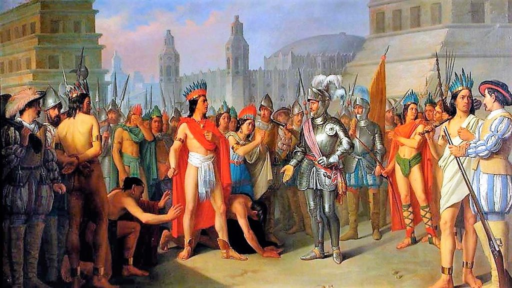 Encuentro entre Moctezuma y Hernán Cortés