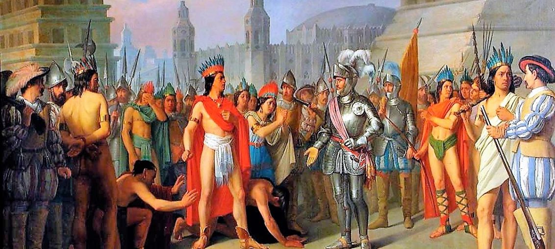 Encuentro entre Moctezuma y Hernán Cortés