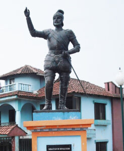 Estatua en honor de Sebastián de Belalcázar en Belalcázar (Córdoba)